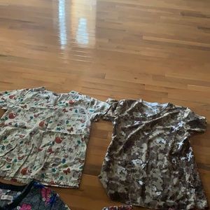 All are medium scrub tops